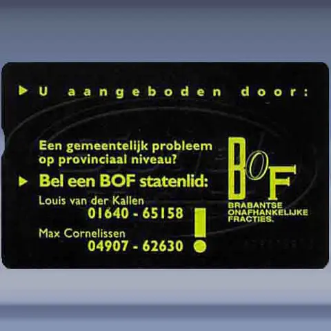 Bel een BOF statenlid: