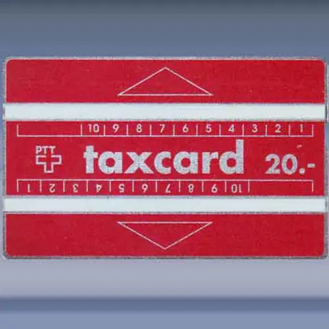Taxcard 20 R00d (009A) (1990)