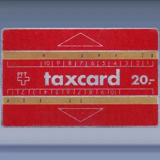 Taxcard 20 Red (608B) (1986)