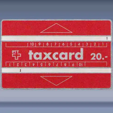 Taxcard 20 Red (902E) (1989)