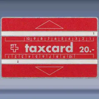Taxcard 20 Red (902E) (1989)