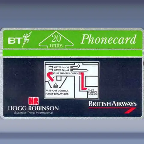 Hogg Robinson BA, Club Europe (aug-91)