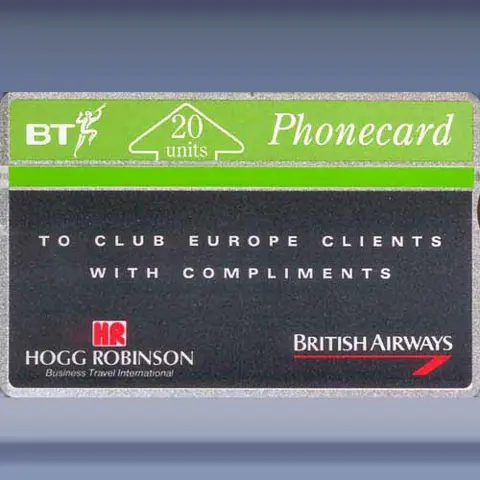 Hogg Robinson BA, with compliments (aug-91)