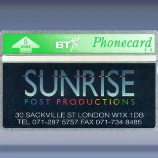 Sunrice Post Productions (jul-92)