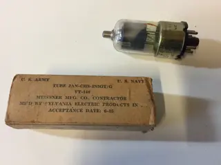 Sylvania  Radio buis  WW2