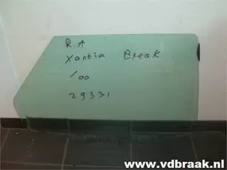 Citroen Xantia Break 1998-2001 Portierruit rechts achter