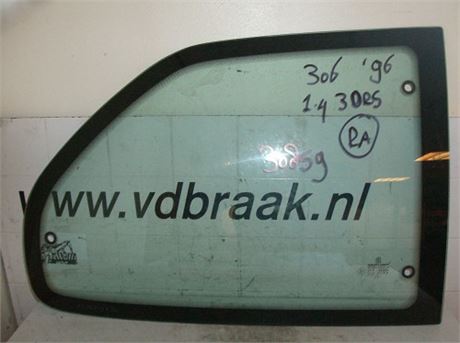 Peugeot 306 3 drs 1993-2001 Zijruit rechts achter