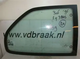 Peugeot 306 3 drs 1993-2001 Zijruit rechts achter