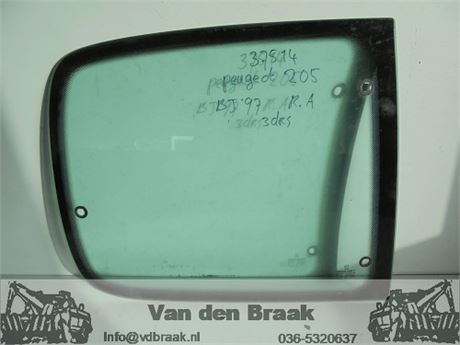Peugeot 205 3drs 1983-1998 Zijruit rechtsachter