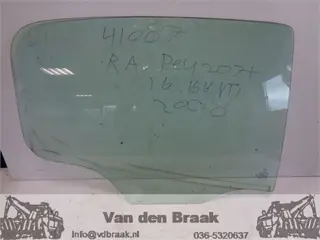 Peugeot 207 5 deurs 2006-2012 Portierruit rechtsachter