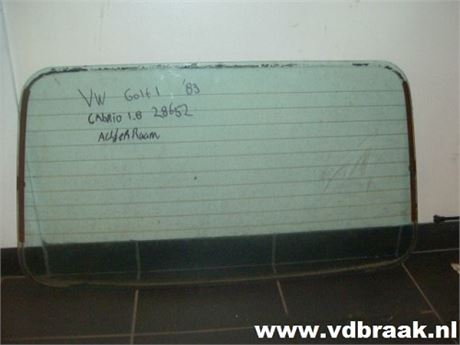 Volkswagen Golf Cabriolet 1983-1993 Achterraam