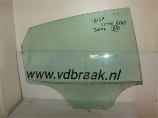 Seat Ibiza 5 deurs 2008-2015 Portierruit rechts achter