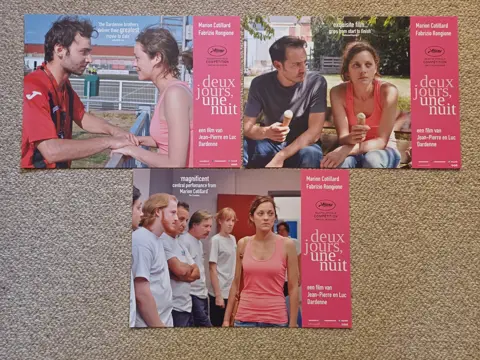 DEUX   JOURS,  UNE   NUIT     lobbycard set.