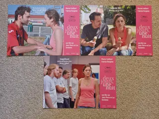 DEUX   JOURS,  UNE   NUIT     lobbycard set.