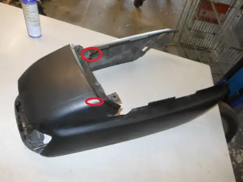 Honda CBR1000F(SC24) Achterkap zwart