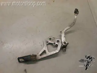 Kawasaki KL650B Schetsplaat met step rechts met rempedaal