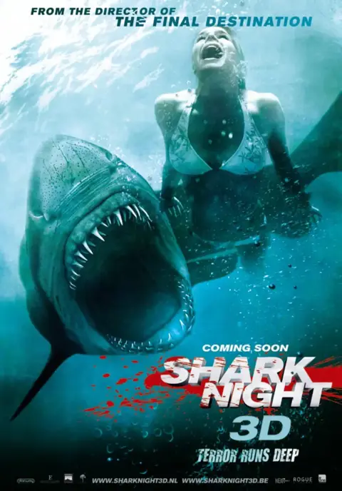 SHARK NIGHT 3 D filmposter.