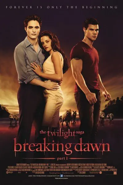 The Twilight saga : BREAKING DAWN PART 1 filmposter.