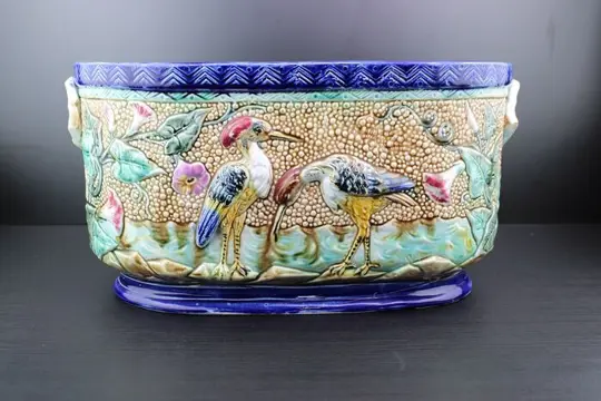 Frie Onnaing - Art Nouveau grote bloemen plantenbak bloempot