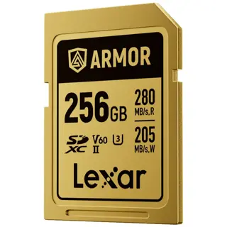 Lexar SDXC Pro Gold Series ARMOR UHS-II 256GB V60
