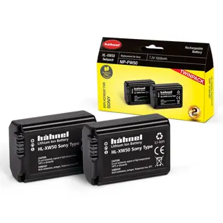 Hahnel HL-XW50 Li-Ion accu Twin Pack (Sony NP-FW50 accu)