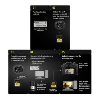 Panasonic DMW-SFU1GU V-Log Upgrade voor GH4/GH5/FZ2000 en G9