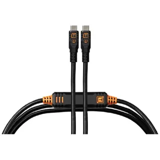 TetherTools TetherPro Optima 10G USB-C 15' (4.6m) Straight to Straight, Non-Reflective Black