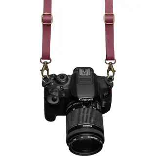 The Hantler Camera Neck strap Bordeaux red