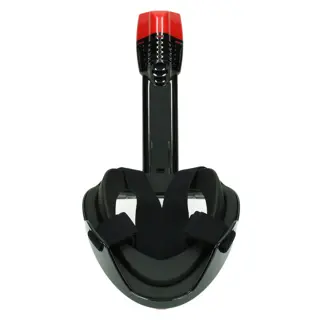 Caruba FullFace SnorkelMask Pro Long S/M - Black/Red