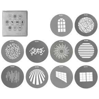 FM-mount Projection Attachment GOBO Set 1 (10pcs)