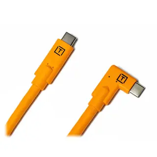 Tether Tools TetherPro USB-C to USB-C Right Angle - Orange