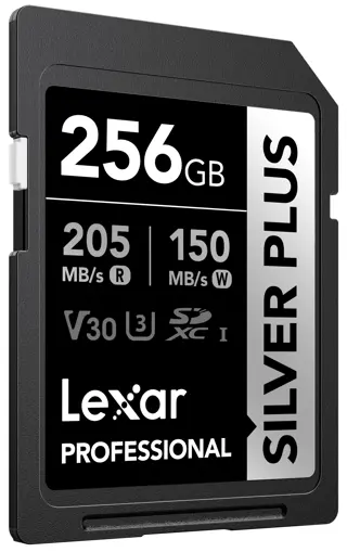 Lexar SDXC Silver Plus UHS-1 256GB V30