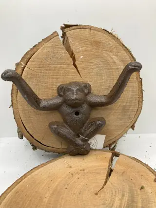 GIETIJZEREN AAP KAPSTOKHAAK MONKEY NIEUW