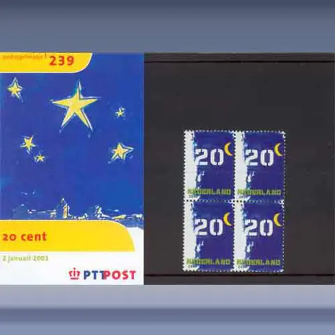 Bijplakzegel 20 cent (2001)