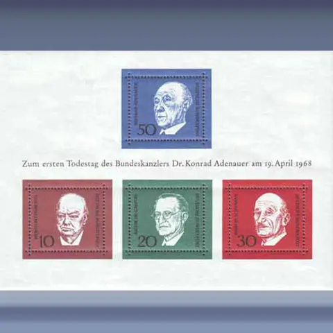 Todestag Konrad Adenauer (1968)