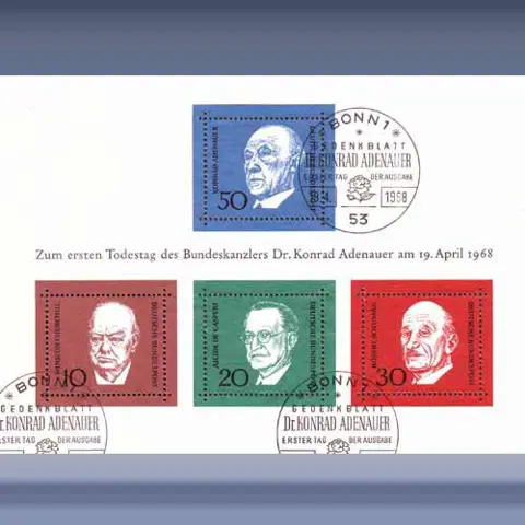 Todestag Konrad Adenauer (1968)