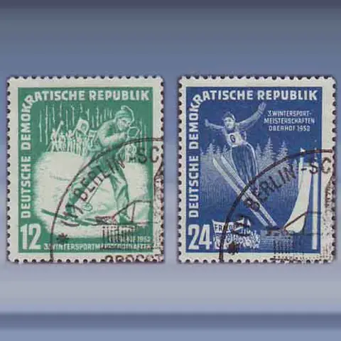 Wintersportspelen in DDR (12-jan-52)