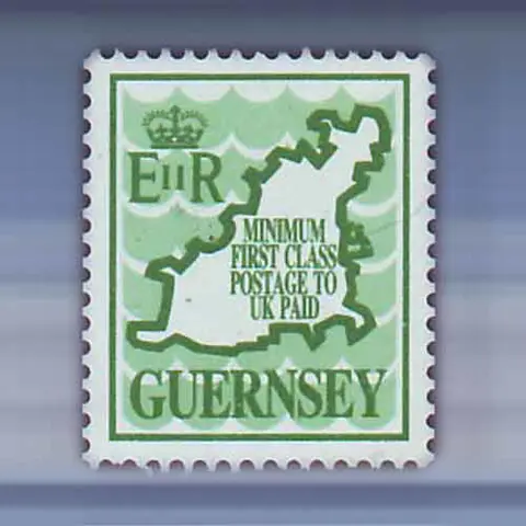 Landkaart Guernsey (1989)