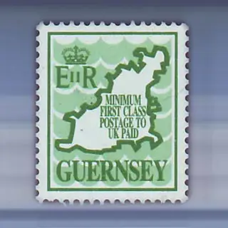 Landkaart Guernsey (1989)