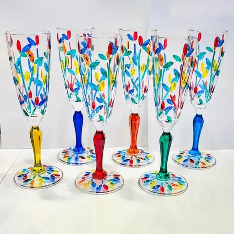 Vetreria Zecchin - fluiten (6) - Glas