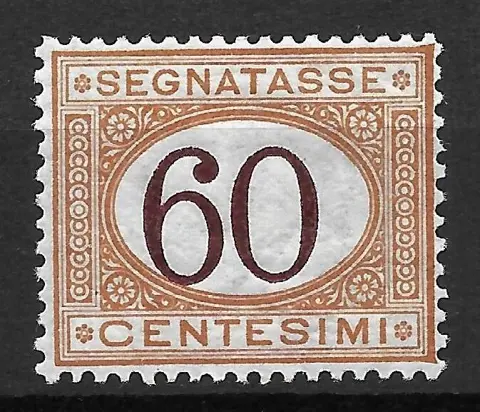 Koninkrijk Italië 1924 - Postage due. 60 c. orange and brown. - Sassone n.33