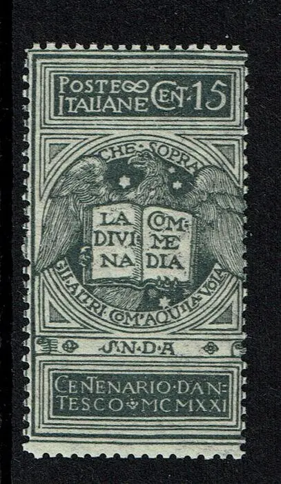 Italië 1921 - Kingdom – Dante Alighieri, 15 cents, not issued MNH