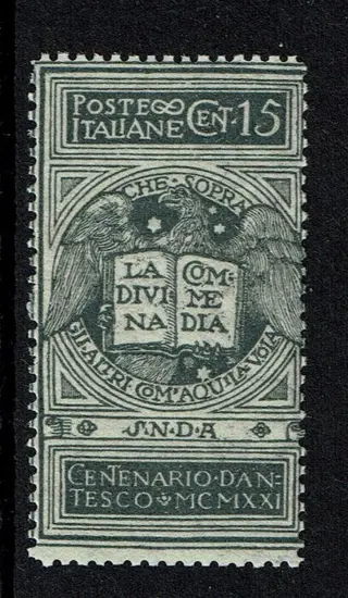 Italië 1921 - Kingdom – Dante Alighieri, 15 cents, not issued MNH