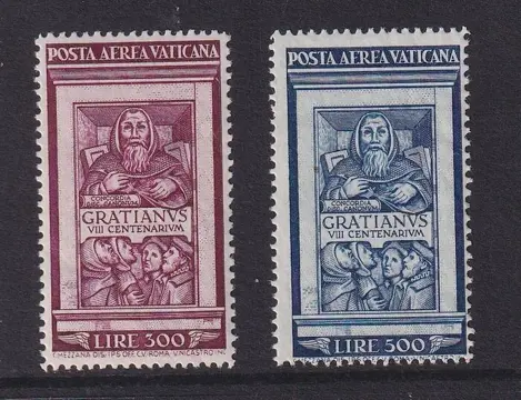 Vaticaanstad 1951 - Luchtpostzegel. - Michel: 185/186