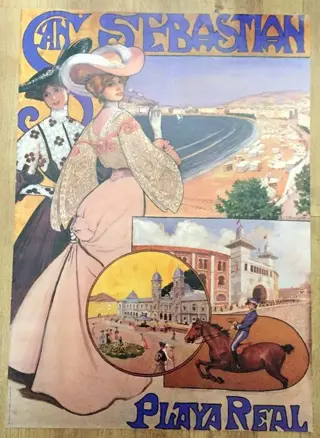 Poster Of The Tourist Poster For San Sebastian - Playa Real