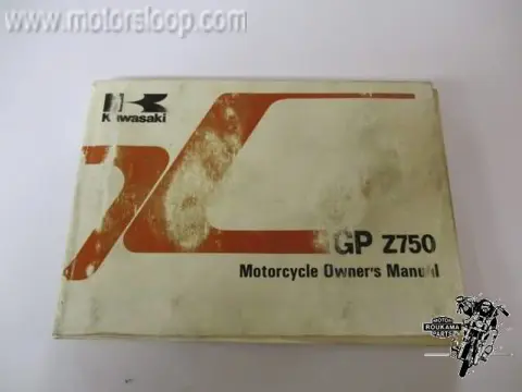 Kawasaki GPZ750 (ZX750A2) Owner's Manuel
