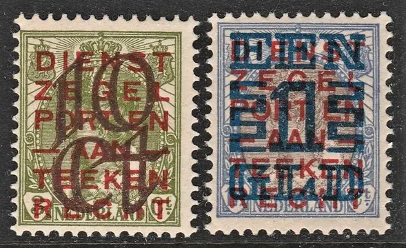 Nederland 1923 - Opruimingsuitgifte - NVPH 132/133