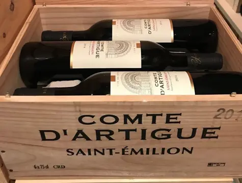 2014 Comte d'Artigue - Saint-Emilion - 12 Flessen (0.75