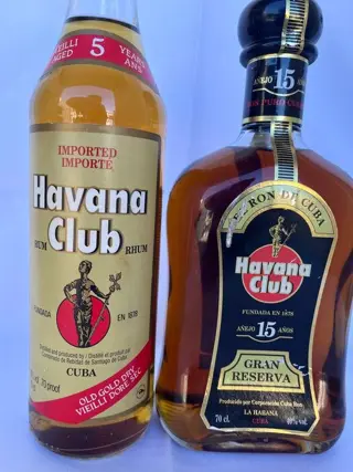 Havana Club - Old Gold Dry 5 years + Gran Reserva 15 Anos -