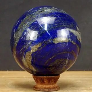 Grote A + Koningsblauw Lapis Lazuli &amp; Pyriet Bol -